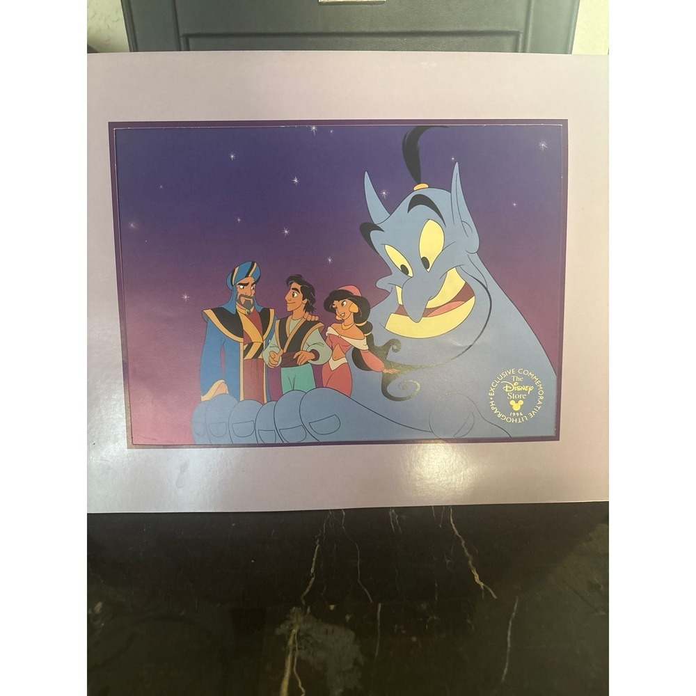 Vintage Aladdin & the King of‎ Thieves Exclusive Commemorative Litho from (1996)